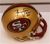 Ronnie Lott Autographed 49ers Mini Helmet