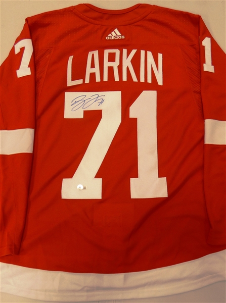 Dylan Larkin Autographed Red Wings Jersey