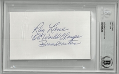 Ray Lane Autographed 3x5 Index Card