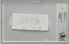 George S. Patton IV Autographed 2x3" Cut Signature
