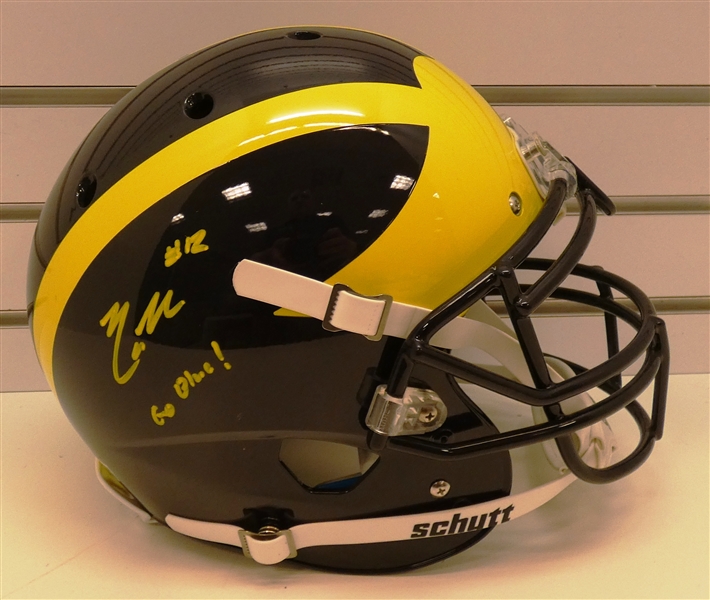 Cade McNamara Autographed Michigan Full Size Authentic Helmet