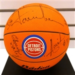 1987/88 Detroit Pistons Team Signed Basketball
