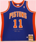 Isiah Thomas Autographed Pistons Jersey w/ Top 50