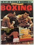 Muhammad Ali Autographed 1973 Boxing Magazine