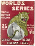 1940 World Series Program (Tigers vs. Reds)