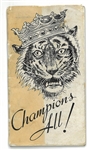 1934 Detroit Tigers Commemorative Pamphlet