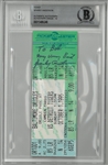 Sparky Anderson Beckett 10 Autographed Final Game Ticket