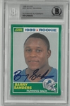 Barry Sanders Autographed 1989 Score Rookie Card