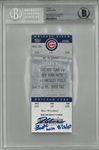 Tom Glavine BAS 10 300th Win Autographed Ticket