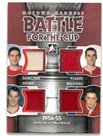 Sawchuk, Howe, Plante, Beliveau Game Used Jersey Card