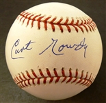 Curt Gowdy Autographed Baseball