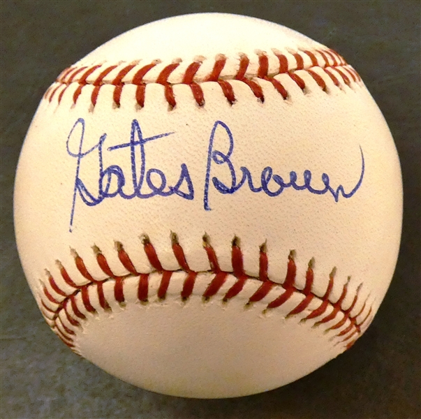 Gates Brown Autographed Baseball