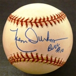 Leon Durham Autographed Baseball