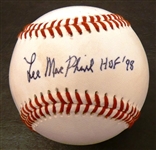 Lee MacPhail Autographed Baseball