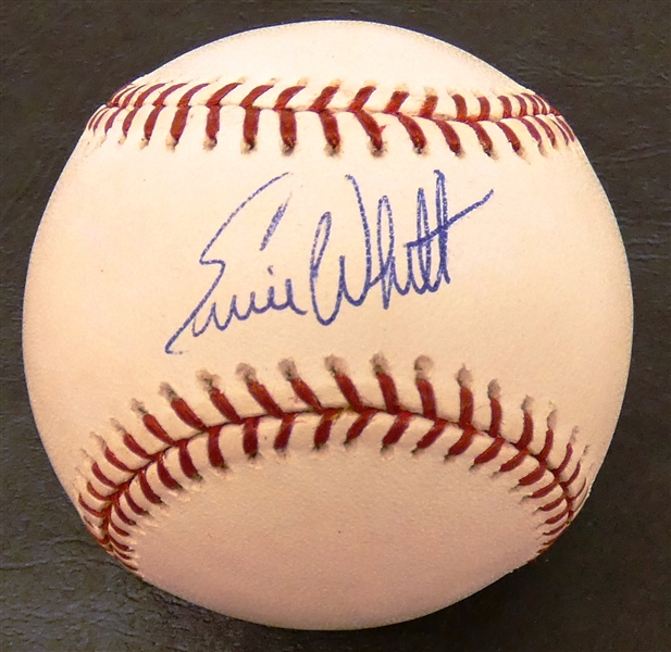 Ernie Whitt Autographed Baseball
