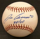 Jose Canseco Autographed Baseball w/ 40/40
