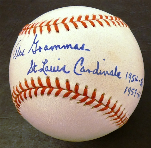 Alex Grammas Autographed Baseball
