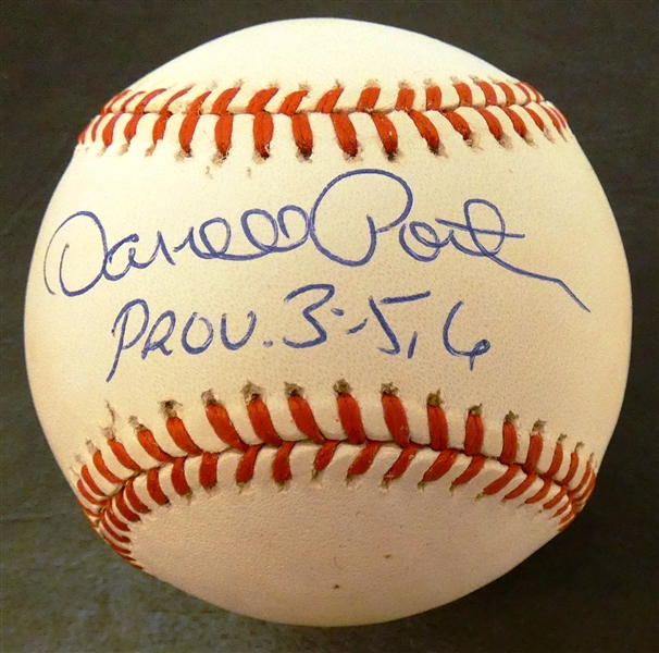 Darrell Porter Autographed Baseball