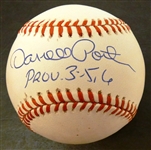 Darrell Porter Autographed Baseball