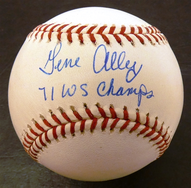 Gene Alley Autographed Baseball