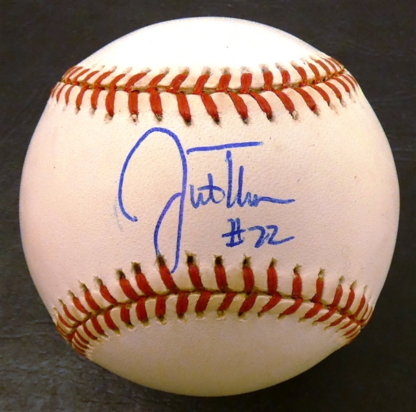 Justin Thompson Autographed Baseball