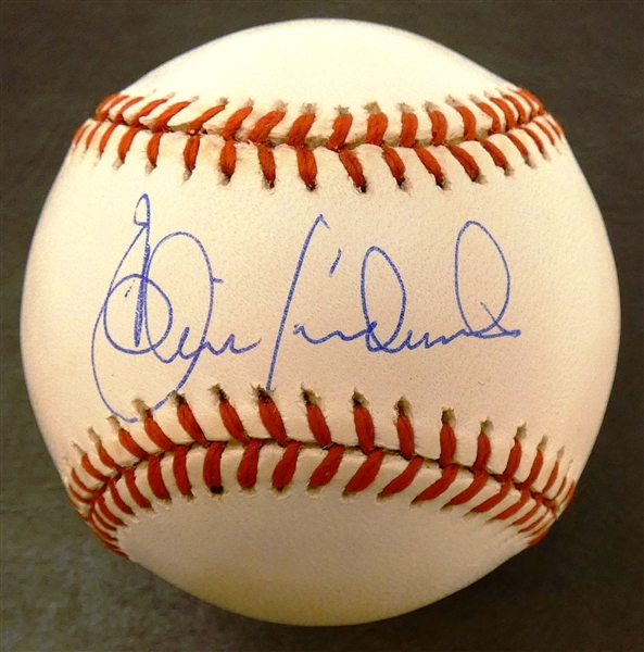 Elrod Hendricks Autographed Baseball