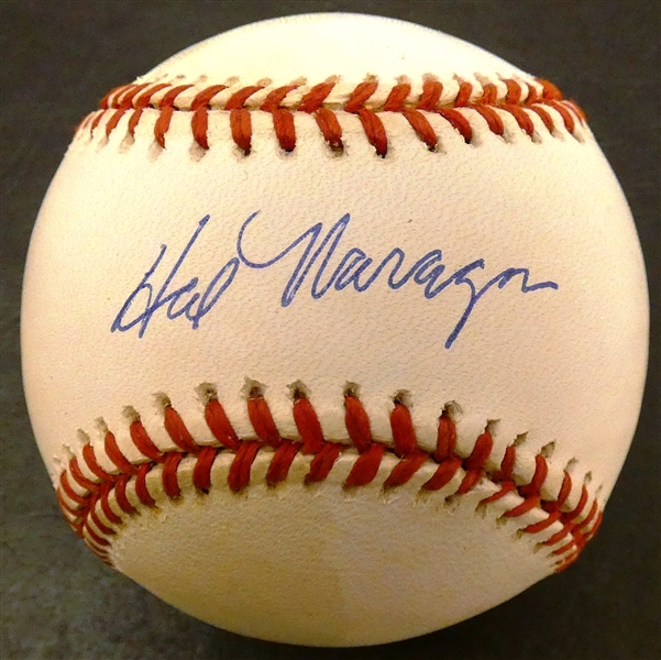 Hal Naragon Autographed Baseball