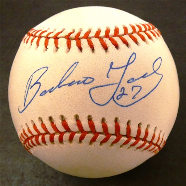 Barbaro Garbey Autographed Baseball