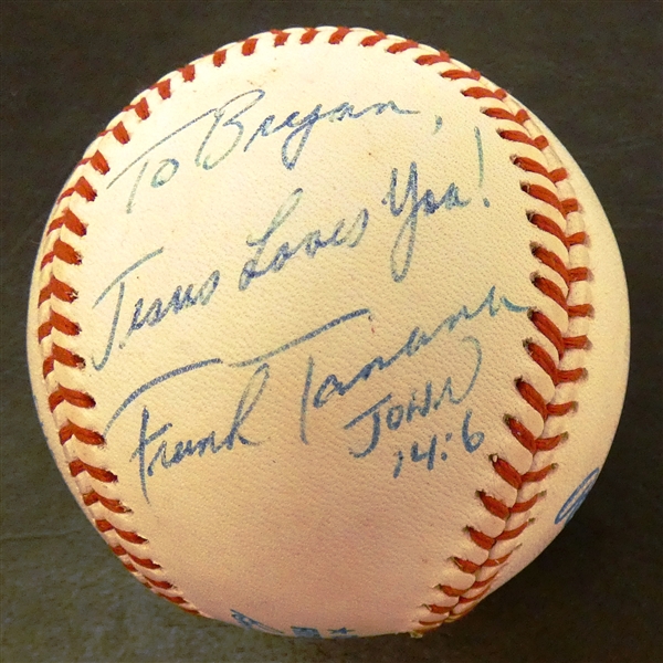 Frank Tanana Autographed Baseball