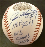 Ivan Rodriguez Autographed 2003 World Series Baseball