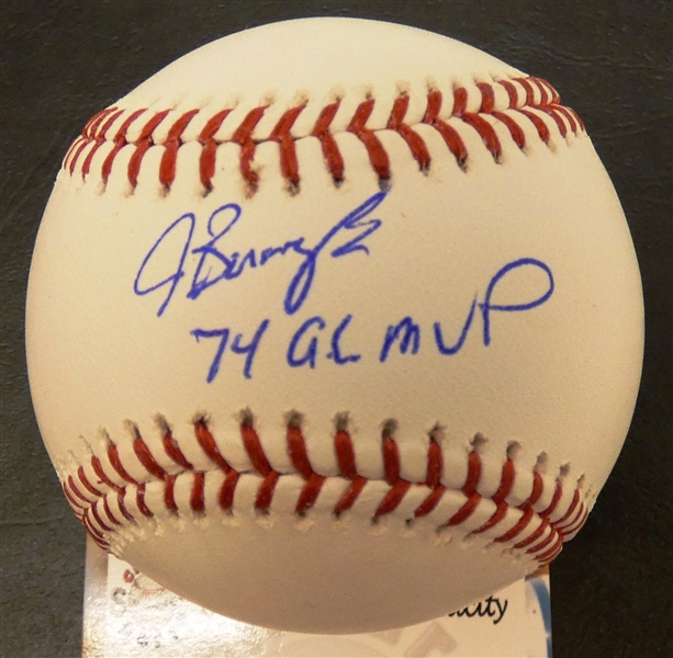 Jeff Burroughs Autographed Baseball