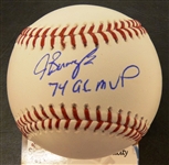 Jeff Burroughs Autographed Baseball