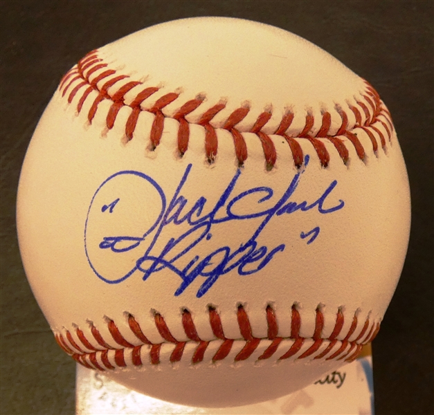 Jack Clark Autographed Baseball