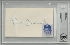 Dick Tracewski Autographed 3x5 Index Card