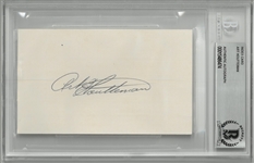 Art Houtteman Autographed 3x5 Index Card