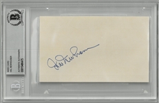 Hal Newhouser Autographed 3x5 Index Card
