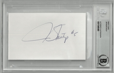 Jim Northrup Autographed 3x5 Index Card