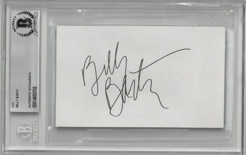 Billy Barty Autographed Cut