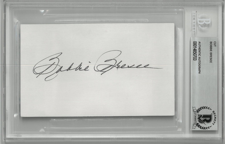Bobbie Bresee Autographed Cut