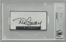 Tim Conway Autographed 2x3 Cut