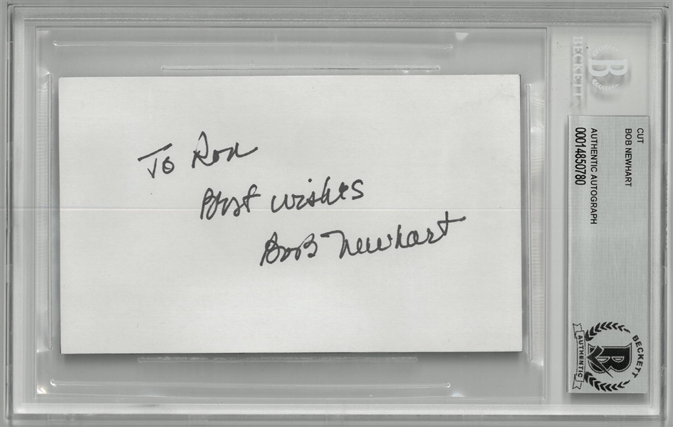 Bob Newhart Autographed Cut