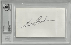 Eddie Bracken Autographed 3x5 Index Card