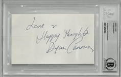 Dyan Cannon Autographed 3x5 Index Card