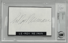 Leroy Neiman Autographed Cut