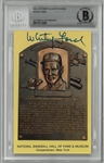 Whitey Ford Autographed Hall of Fame Plaque
