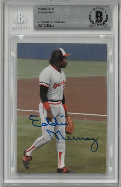 Eddie Murray Autographed 4x6 Photo