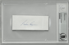 Gordon Cooper Autographed Cut