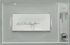 Deke Slayton Autographed Cut