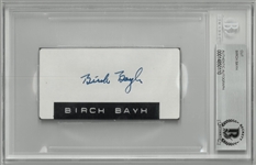Birch Bayh Autographed Cut