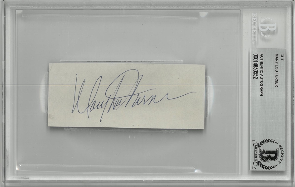 Mary Lou Turner Autographed Cut